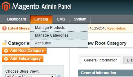 Magento category