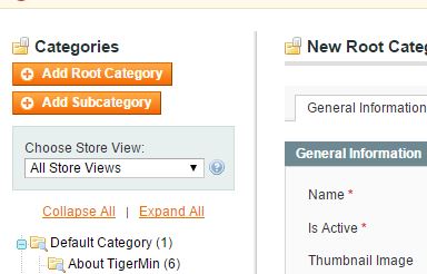 Magento category