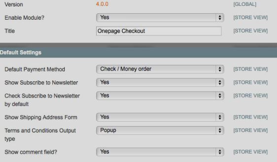 One Page Checkout