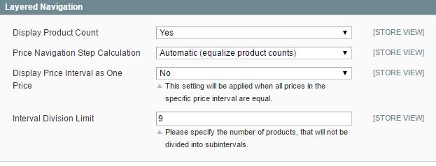 Magento Layered Navigation