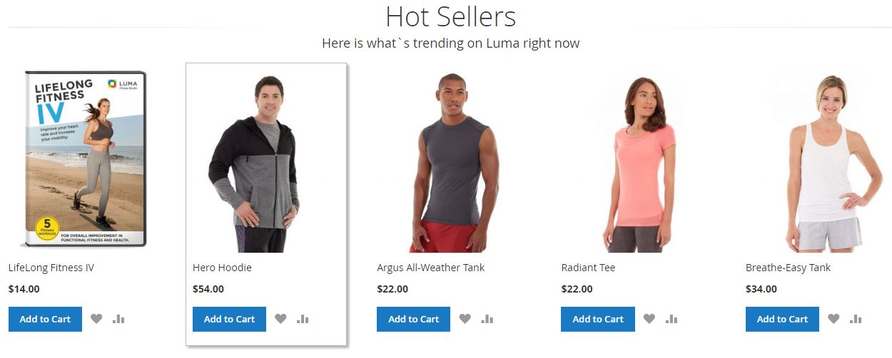 website design product image