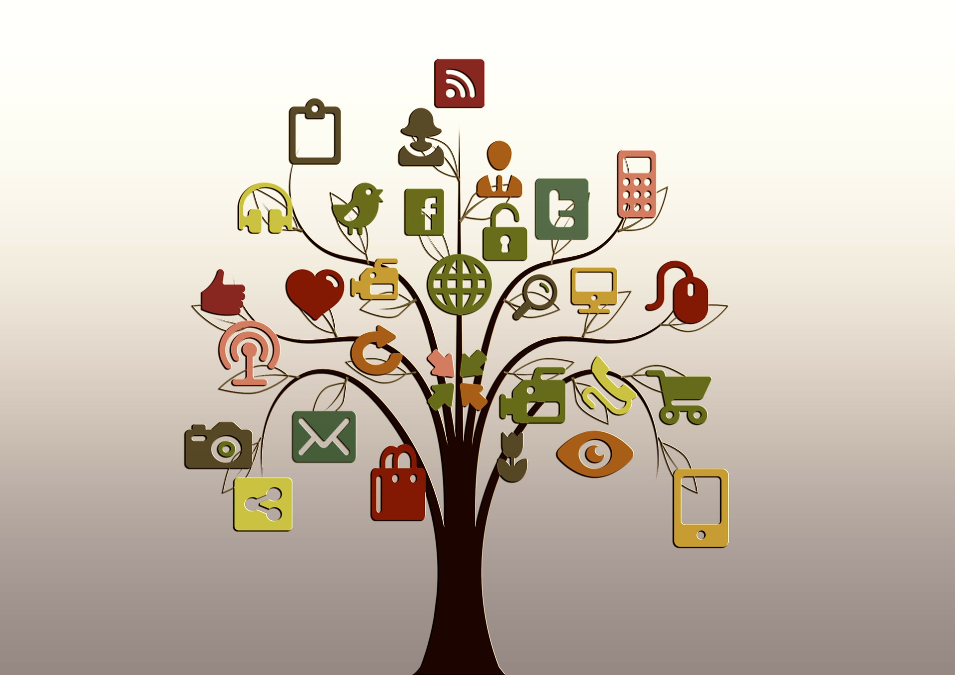 website design social media