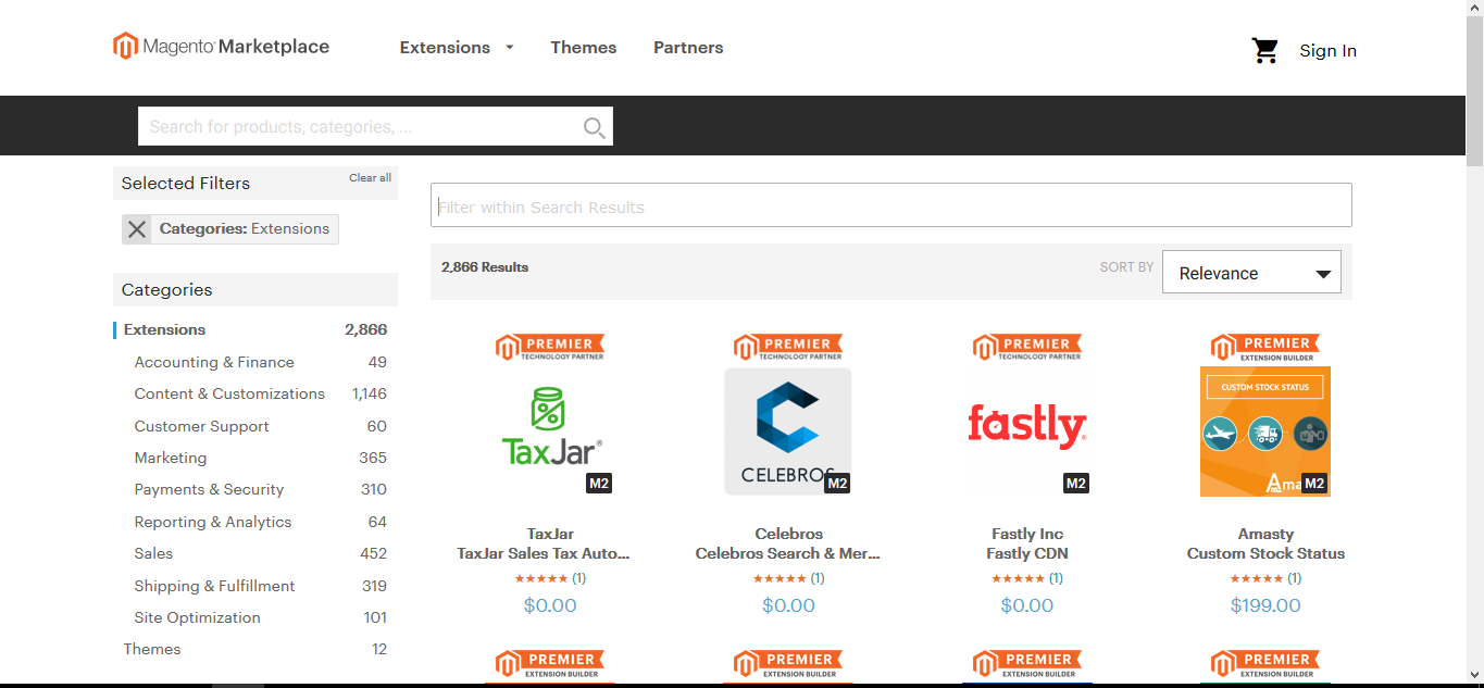 magento extensions marketplace