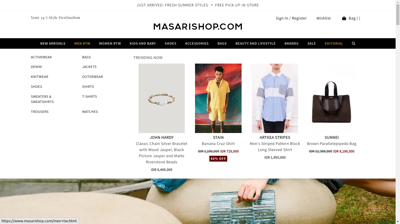 Masari Shop Website